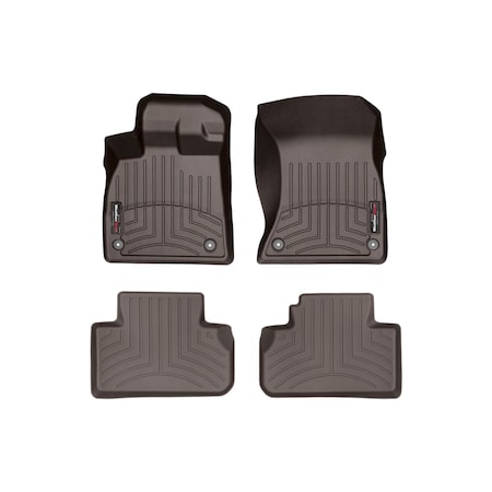 Weathertech Cocoa, Front and Rear Floorliners 471146-1-3