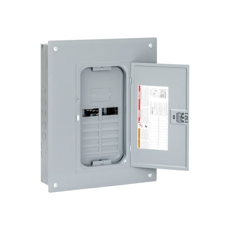 Square D Load Center, 12 Spaces, 125 A, 120/240 V AC, Convertible Main Lug, 1 phase Phase HOM1224L125PC
