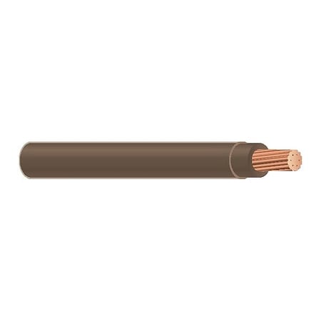 Zoro Select THHN, THWN-2 Building Wire, Copper, 6 AWG, 1C, Bare, Stranded, 1,000 ft WXP-6G-0601-07-1000