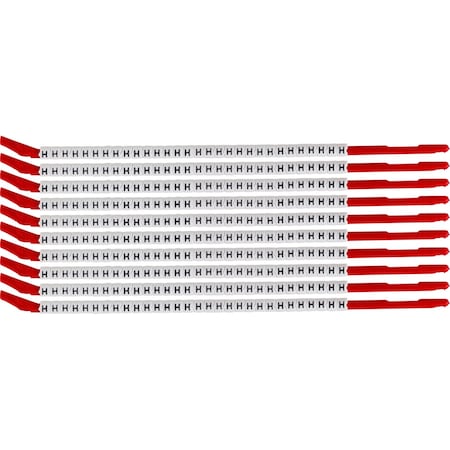 Brady ClipSleeve Wire Markers Size 10 Nylon 16 AWG - 14 AWG, H Pack of 300 Each, 300PK SCN10-H