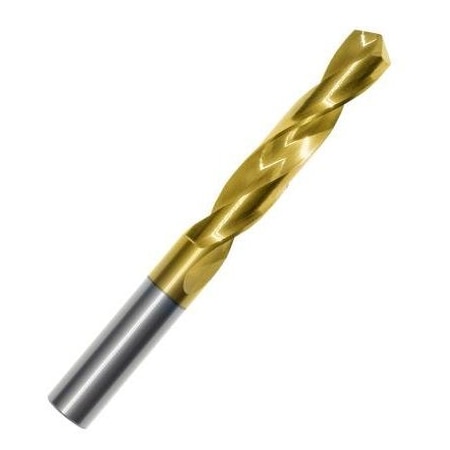 Monster Tool Usa Jobber Length Twist Drill, 1/4 in size, 2 in LOC, 3-1/4 in overall length, TiN finish 450-102500A