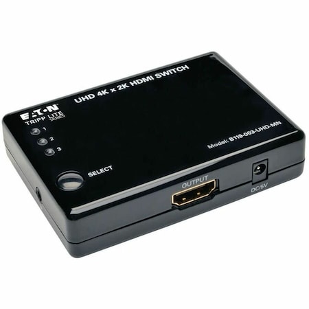 Tripp Lite 3 PORT HDMI MINI SWITCH FOR VIDEO AND AUDIO 4K X 2K UHD 24/30 HZ B119-003-UHD-MN