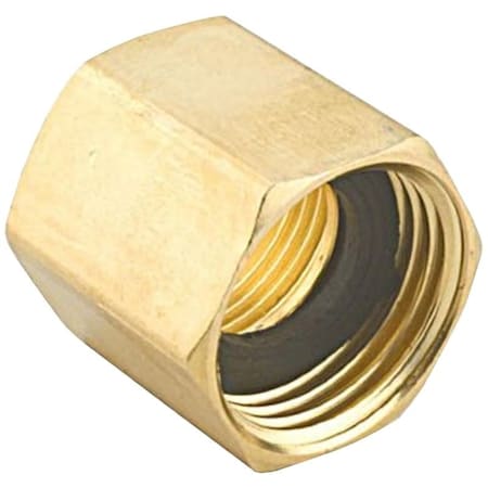 Gilmour Hose Adapter, 3/4 x 3/4 in, FNPT x FNH, Brass, For: Garden Hose 807074-1001