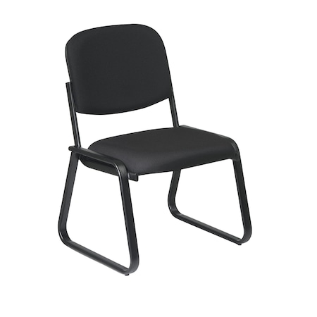 Office Star Desk Chair Desk Chair, No Arms, 18-1/2" Height, Fabric, Black V4420-231