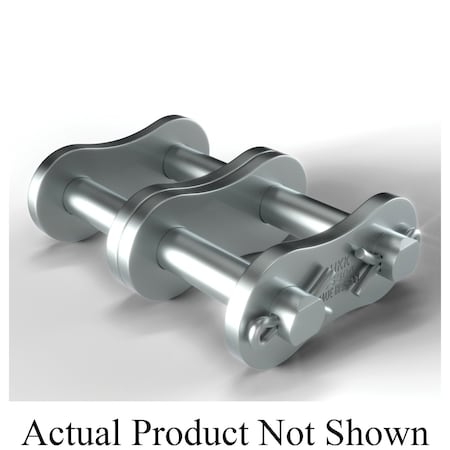 Hkk Chain Cottered Connecting Link, 100-2 chain, 1-1/4 in Pitch, 3/8 Dia Pin, 304 SS SR100CCL2