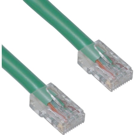 Cable Wholesale Cable Wholesale 10X6-15101 1 ft. Cat5e Green Ethernet Patch Cable - Bootless 10X6-15101