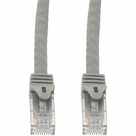 Add-On 1FT GRAY CAT 6 PVC ETHERNET CABLE SNAGLESS EASY BOOT RJ-45 M/M ADD-1FCAT6SN-GY