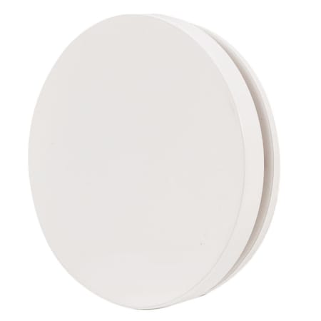 Westbrass Floating No-Hole Overflow Faceplate in Powdercoated White D980R-50