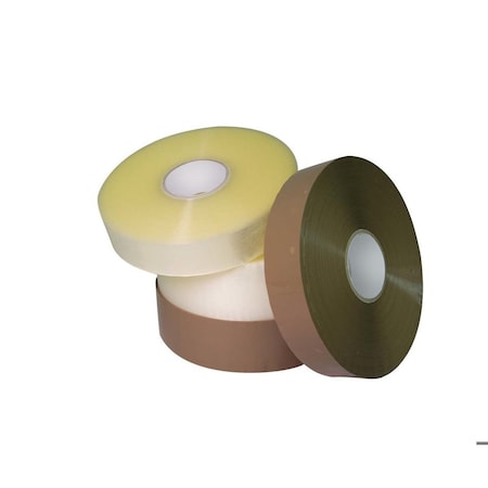 Sealer Sales Machine Length Carton Sealing Tape, 2in. x 1000 yards, 6PK AP820CL-2x1000