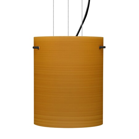 Besa Lighting Besa Tamburo 8 Cable Pendant, Oak, Black Finish, 1x 100W MAX E26 Base 1KG-4006OK-BK