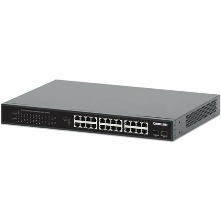 Intellinet Network Solutions Intellinet 24-Port Gigabit Ethernet PoE+ Switch with 2 SFP Ports 561891