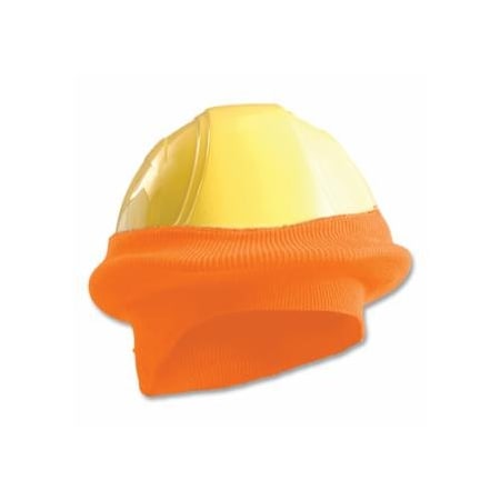 Occunomix MIRAWARM, Full Brim Hard Hat Tube Liner, Head, Polyester Knit, Hi-Viz Orange 561-RK800-HVO
