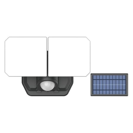 Bell Link 2-Head Light with Solar Panel, 3.7 V, 8 W, LED Lamp, Daylight, 1200 Lumens CL-SM1200-2H