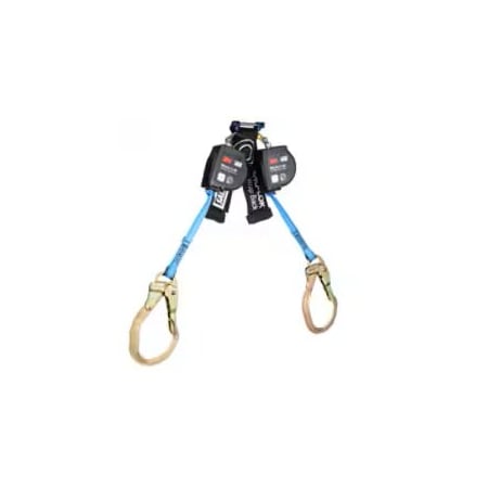 3M Dbi-Sala DBI-SALA(R) Nano-Lok(TM) Self Retracting Lifeline, 8 ft. Length, Rebar Hook, Steel, 2 Leg(s) 3100618