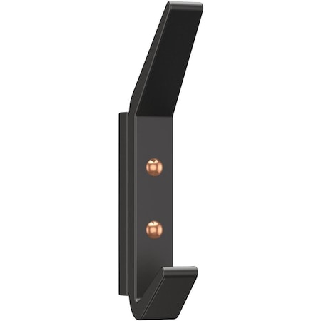 Homepage Matte Black Geometric Multipurpose Reed Geometric Hook HO3255369