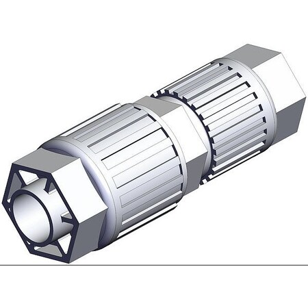 Smc High Purity Tube Fitting, Reducer, PFA LQ3U4A-R1