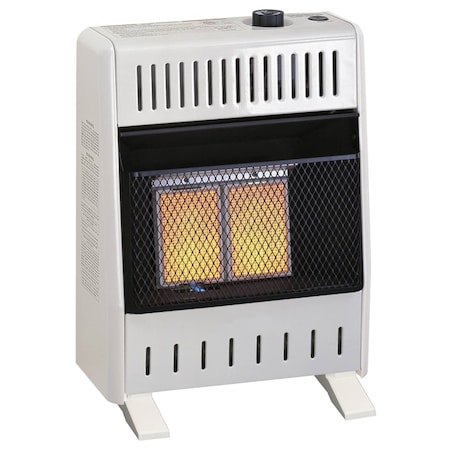 Procom Heating Natural Gas Ventless Infrared Plaque Heater With Base Feet - 10,000 BTU, Manual Control MN100HPA-B