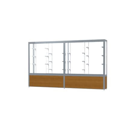 Ghent Display Case 120x66x16, Satin, Oak 10410WB-SN-K