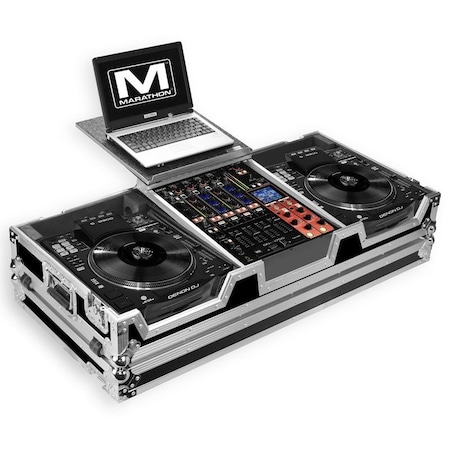 Marathon Flight Road Case Case Coffin Holds 2 X Large Format Cd Players: Denon Sc3900 + 12-in MA-SC390012WLT
