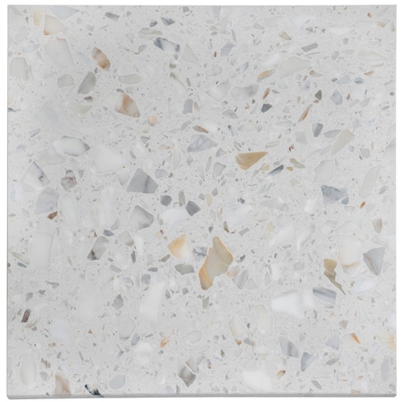 Apollo Tile 24x24 in. Honed White Gold Terrazzo Large Format Wall and Floor Tile 7.75 sq ft/case, 2PK APLTRZ88PERA