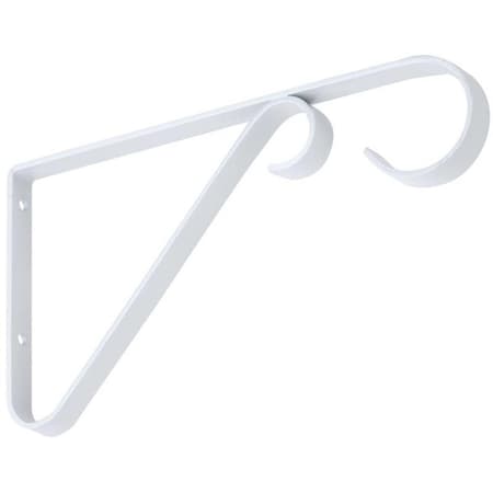 National Hardware 6 in. Hanging Plant Brackets N274522, White 7180599