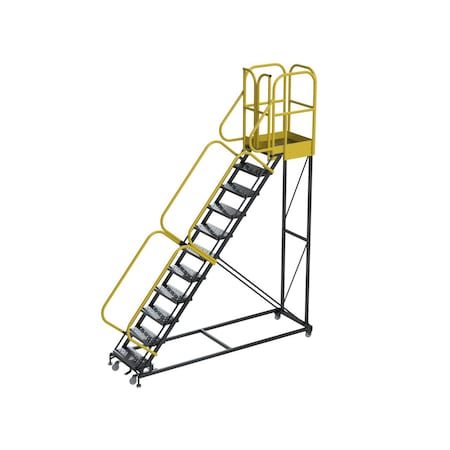 Ballymore 152 in H Steel Rolling Ladder, 11 Steps PL113228P