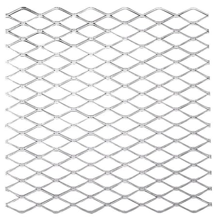 Stanley 4075BC Series Expanded Grid Sheet, 13 Thick Material, 12 in W, 12 in L, Steel, Plain N301-598