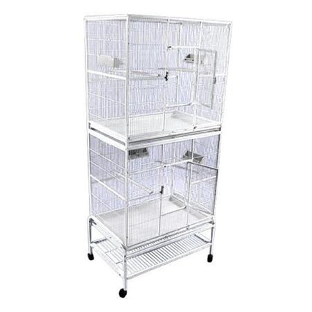 Fancy Feline Double Stack Flight Cage - Black FA290745