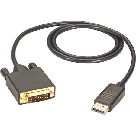 Black Box Displayport To Dvi Cable, Mm, 3-Ft. (0.9 EVNDPDVI-0003-MM