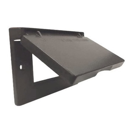 Hubbell Me Brz Horiz Flip Cover 1C-GH-BR