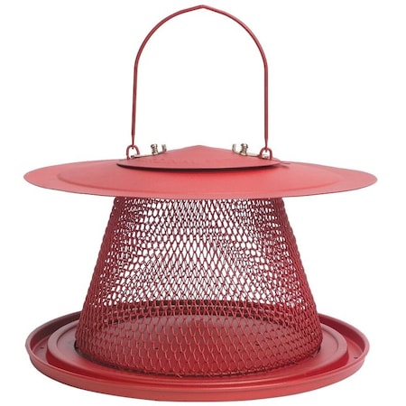 Perky-Pet NO/NO Wild Bird Feeder, Cardinal, 2.5 lb, 1-Port/Perch, Metal, Red, Hanging Mounting C00322