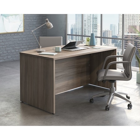 Officeworks By Sauder Bowfront Executive Desk, 29.291 in H, 59.055 in W X Hudson Elm 427428