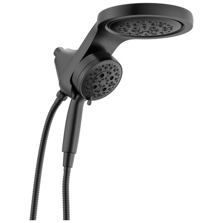 Delta Universal Showering Components 6-Setting Hydrorain With Proclean In Matte Black 56000-BL