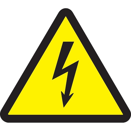 Accuform ISO WARNING SAFETY LABEL ELECTRIC LSGW1782