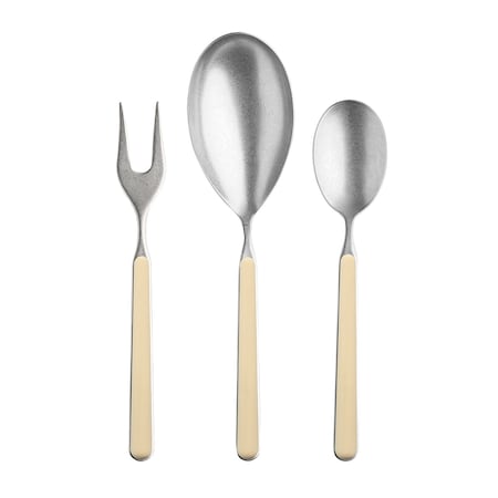 Mepra Fantasia Pewter Serving Set - 3 Pieces - Sesame 10D622003P