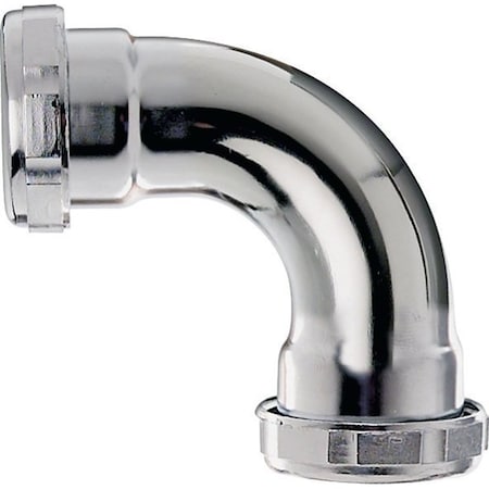 Plumb Pak Pipe Elbow, 114 in, 90 deg Angle, Brass PP242