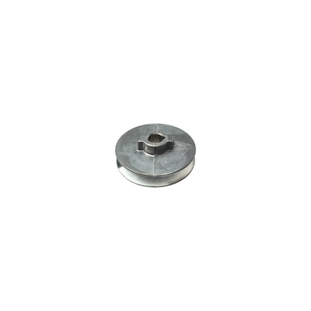 Cdco 5/8" V-Groove Pulley, 5/8" Bore, 3-1/2" OD, 3-1/4" Pitch Dia, 1/2" W x 11/32" Thick Belt, Zinc 350A6