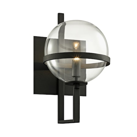 Troy Lighting Elliot 1 Light Wall Sconce 6.5 In. Textured Black B6221-TBK