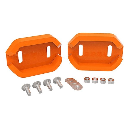 Ariens Skid Shoes, Orange, Steel 72104500