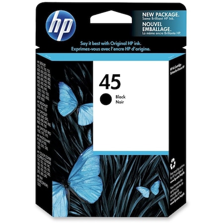 Hp Ink Cartridge, Black 51645A#140