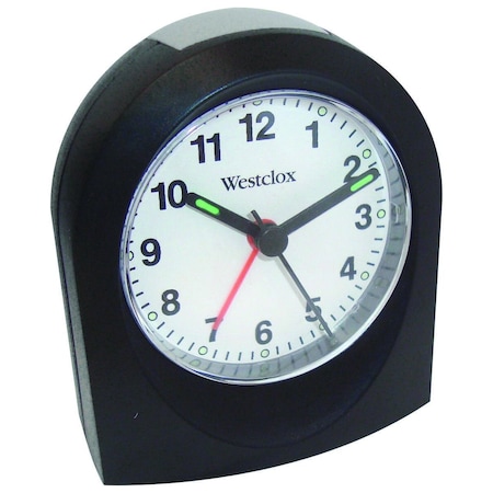 Westclox Alarm Clock, Black Case 47312