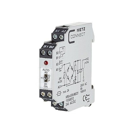Metz Connect Changeover Contact, 24V AC/DC, 1 Output 11064513