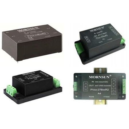Mornsun DC-DC converter for PV industry, 10W 24VDC, 100-1000VDC input PV10-27B24R2