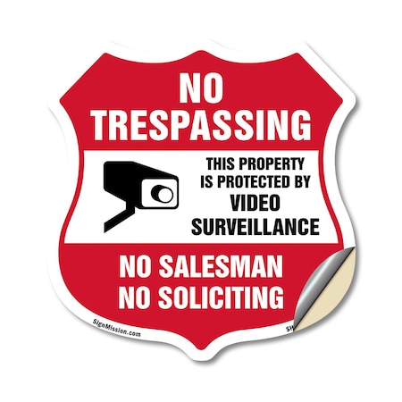 Signmission No Trespassing Sign This Property Is Pro, 12 Inch X 12 Inch, Vinyl Decal SHI-D-12-425