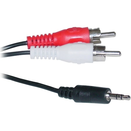 Cable Wholesale CableWholesale 2RCA-STE-12 3.5mm Stereo to RCA Audio Cable 3.5mm Stereo Male to Dual RCA Male (Righ 2RCA-STE-12