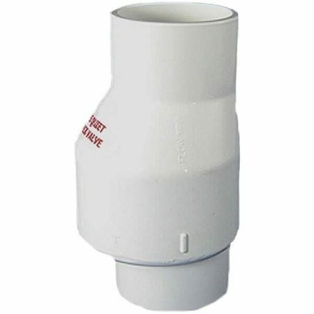 Eat-In 3 in. PVC Quiet Check Valve, White EA3519396