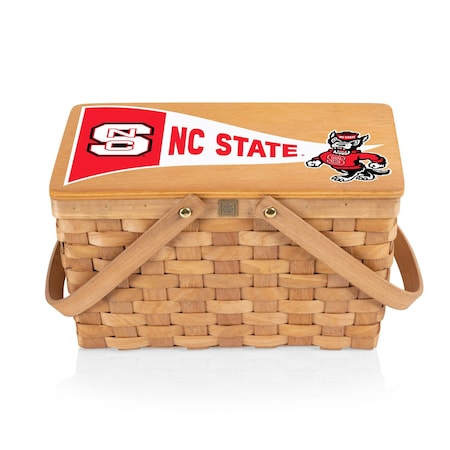Picnic Time Family Of Brands NCAA NC State Wolfpack Poppy Personal Picnic Basket 124-00-299-424-0