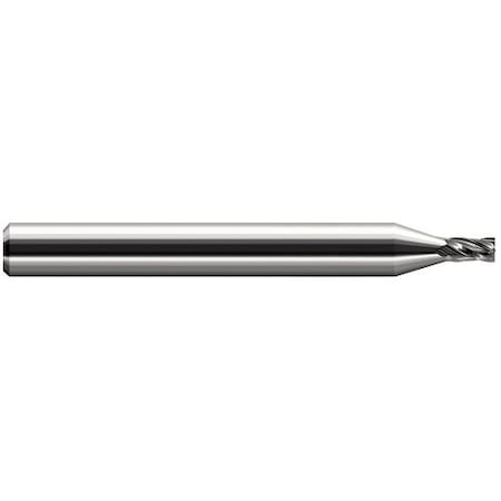 Harvey Tool 0.1250in (1/8) Cutter DIA x 0.1870in (3/16) Length of Cut Carbide Square End Mill, 4 Flutes 698108