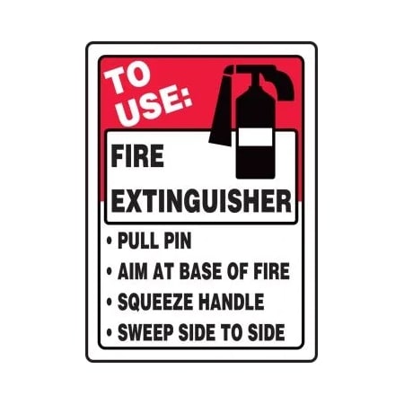 Accuform SAFETY SIGN TO USE FIRE EXTINGUISHER MFXG917XL