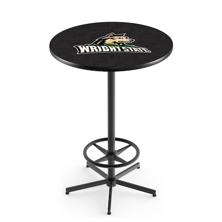 Holland Bar Stool Co 42" Black Wright State Pub Table L216B4236WrtStU
